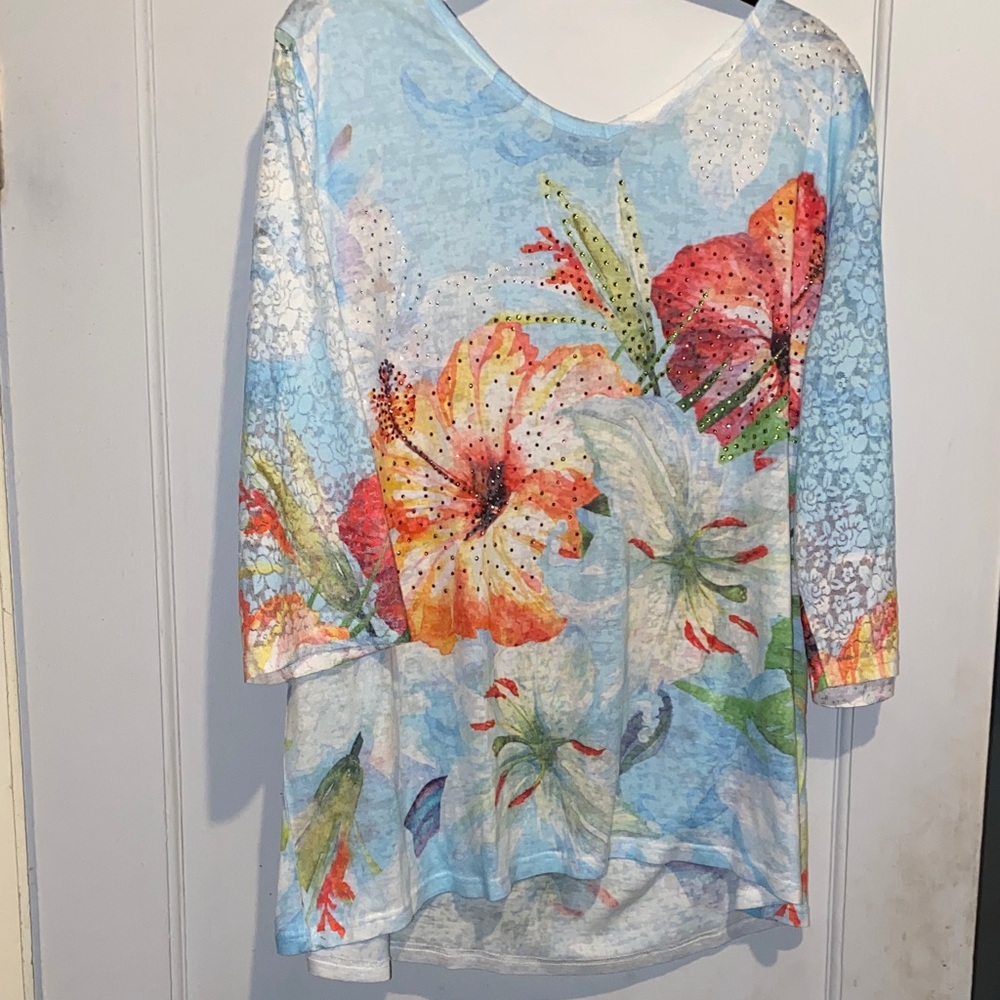 Floral Print Women's Top